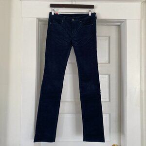 Uniqlo Heattech Corduroy Pants in Navy Blue Size 28 (NWT)